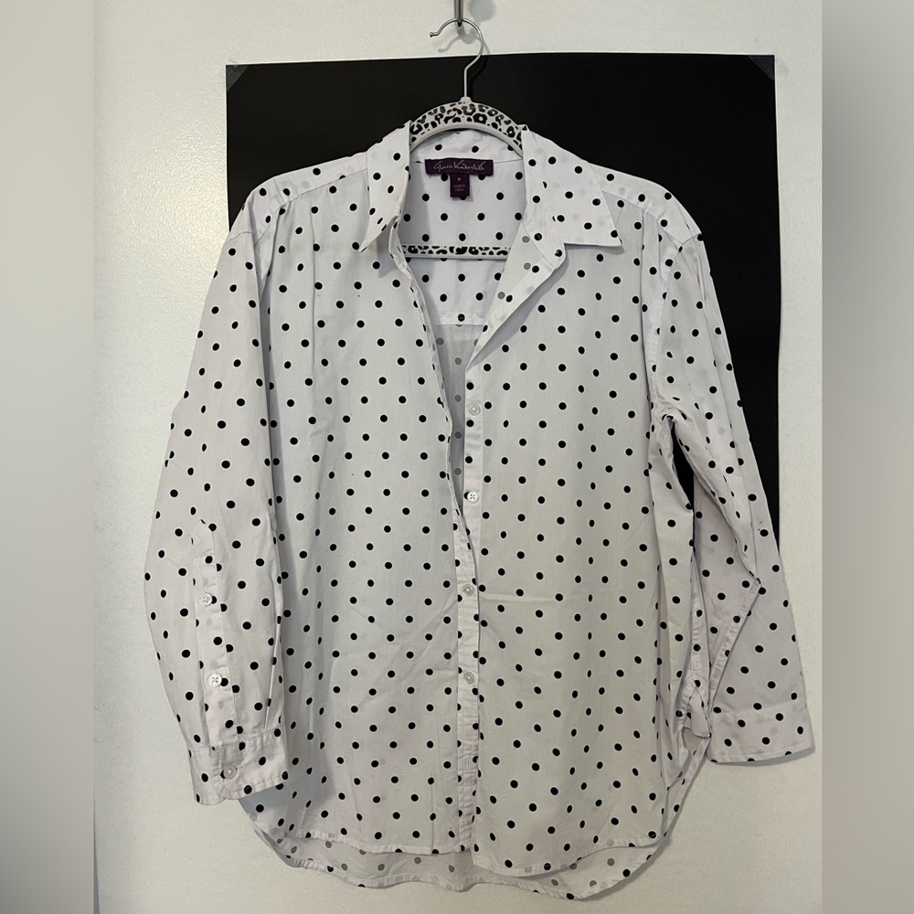 Gloria Vanderbilt, oversized shirt 100% cotton